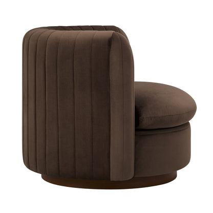 Daisy Round Accent Chair - Cappuccino - DUSK