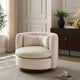 Daisy Round Accent Chair - Ecru - DUSK