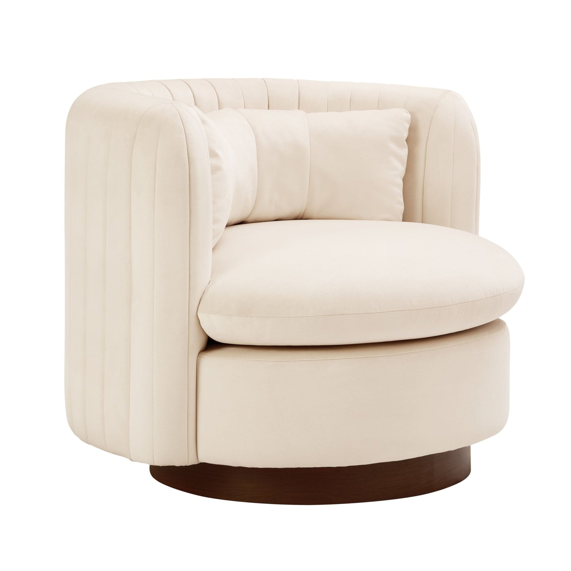 Daisy Round Accent Chair - Ecru - DUSK