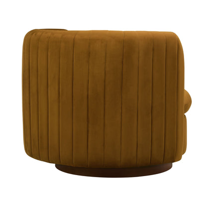 Daisy Round Accent Chair - Muted Gold - DUSK