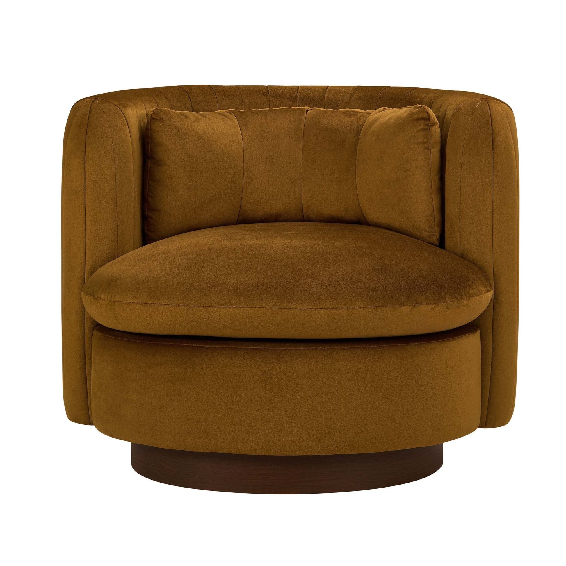 Daisy Round Accent Chair - Muted Gold - DUSK