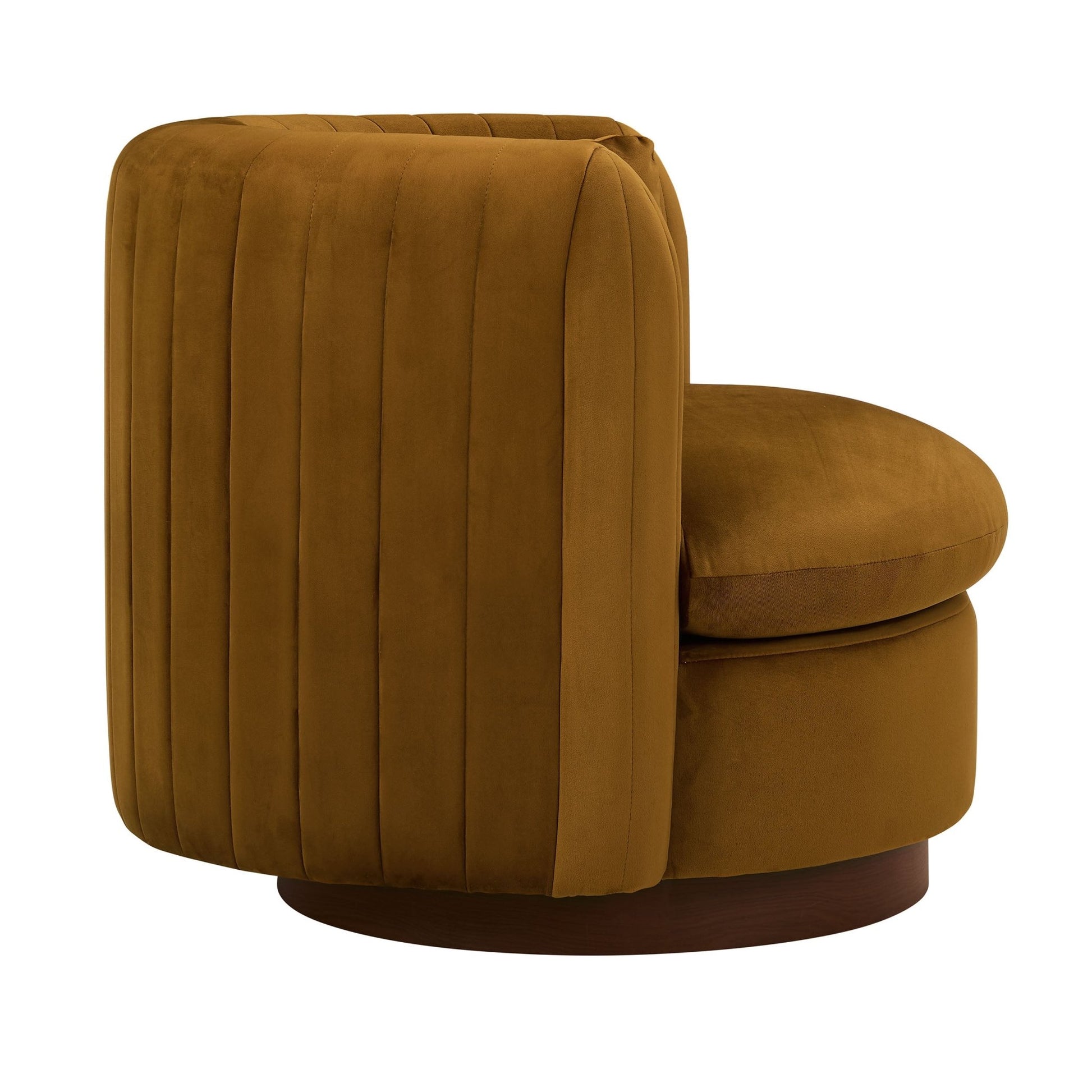 Daisy Round Accent Chair - Muted Gold - DUSK