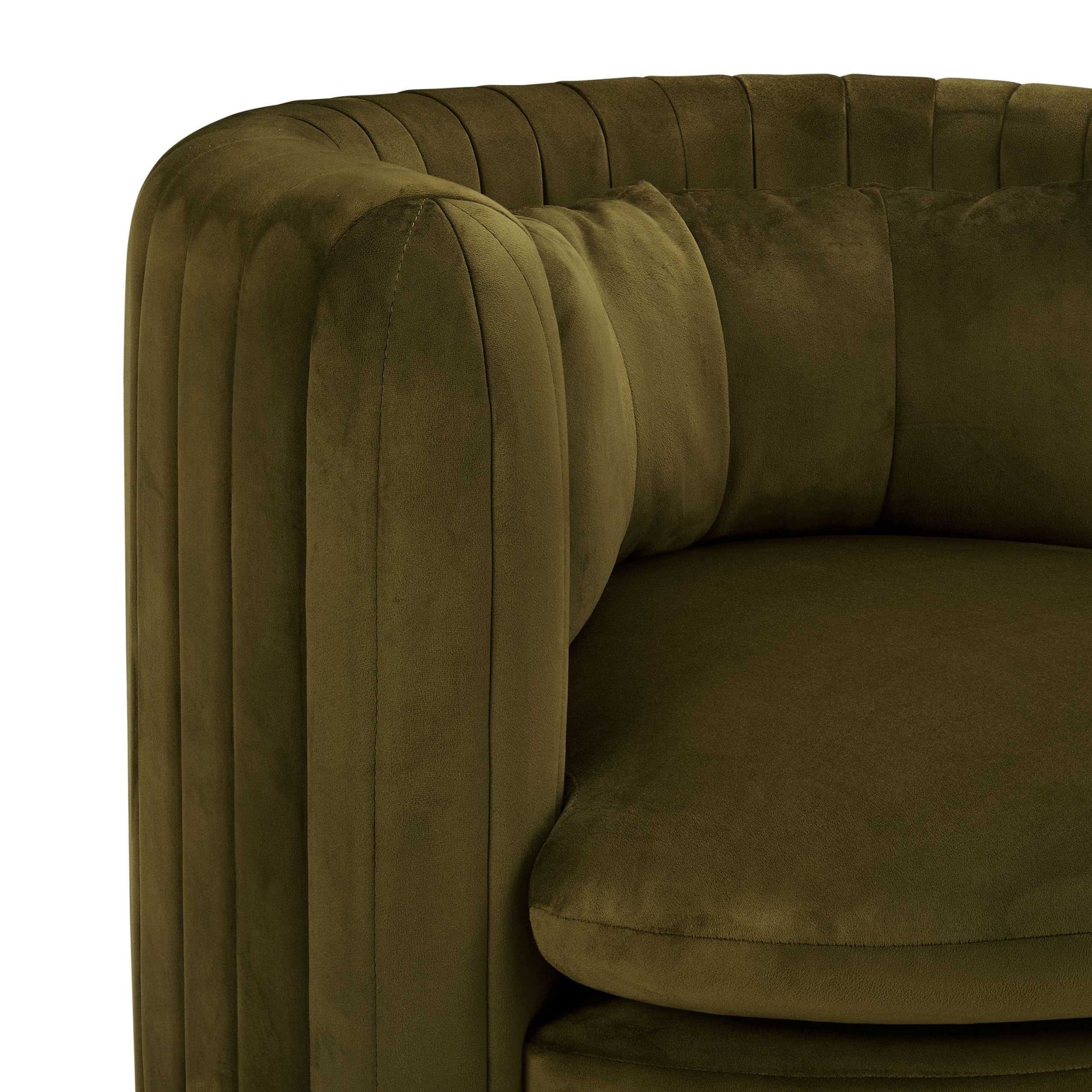 Daisy Round Accent Chair - Rich Green - DUSK