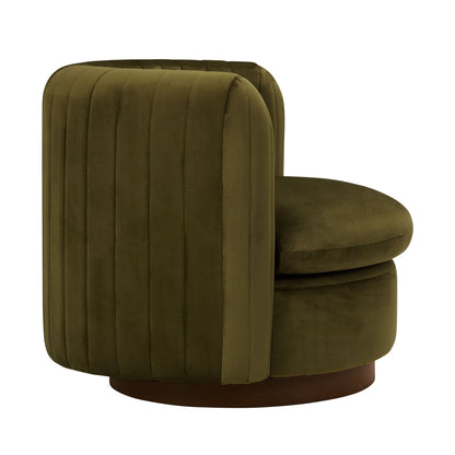Daisy Round Accent Chair - Rich Green - DUSK