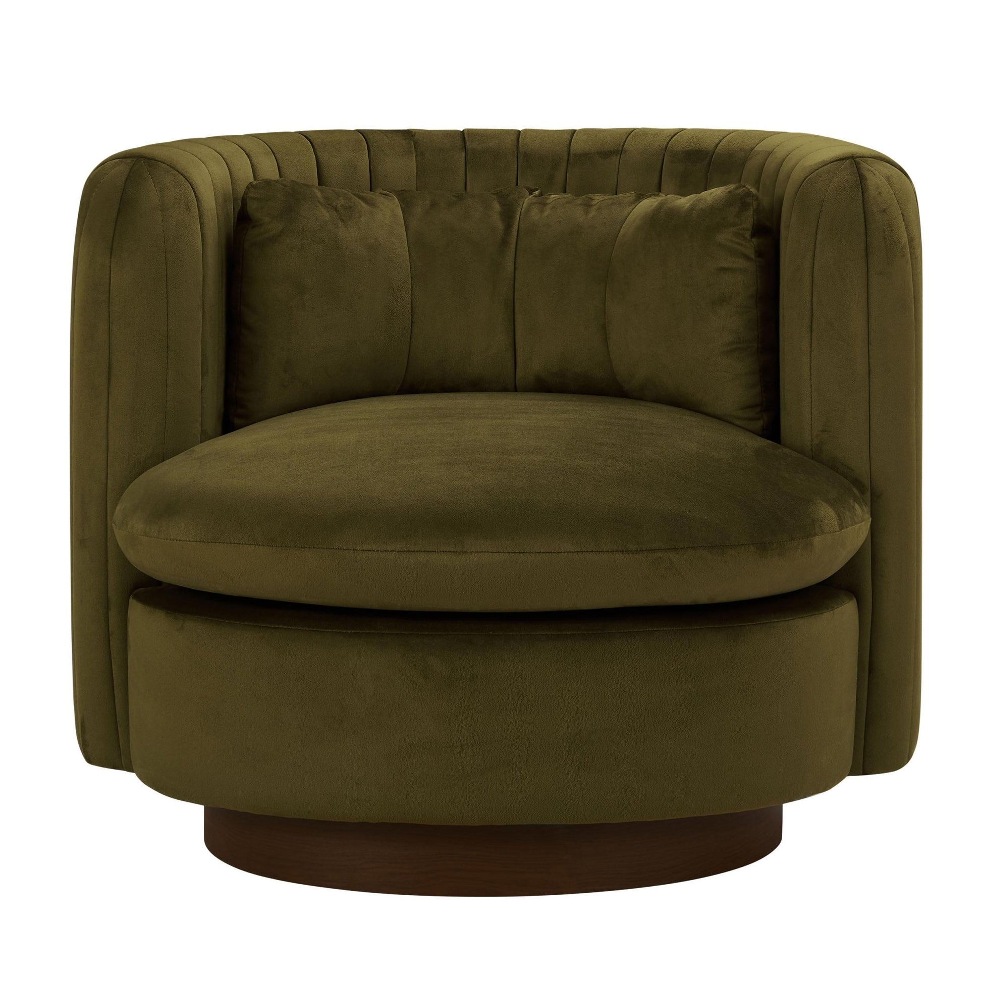 Daisy Round Accent Chair - Rich Green - DUSK