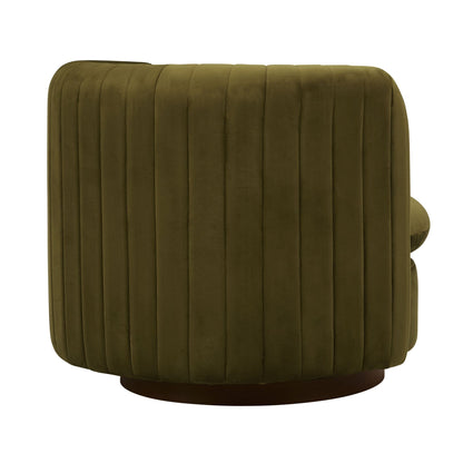Daisy Round Accent Chair - Rich Green - DUSK