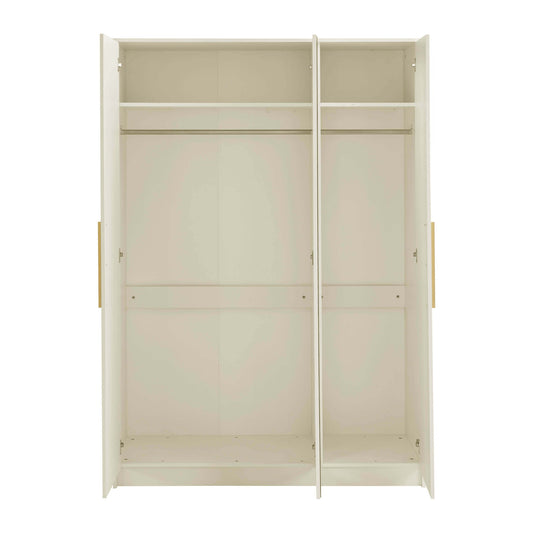 Darcey 3 Door Wardrobe - Cream - DUSK