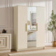 Darcey 3 Door Wardrobe - Cream - DUSK
