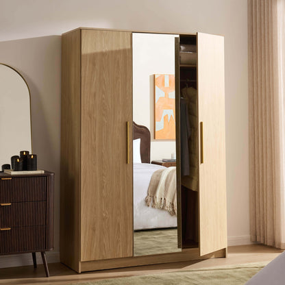 Darcey 3 Door Wardrobe - Light Wood - DUSK