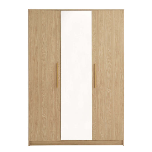 Darcey 3 Door Wardrobe - Light Wood - DUSK
