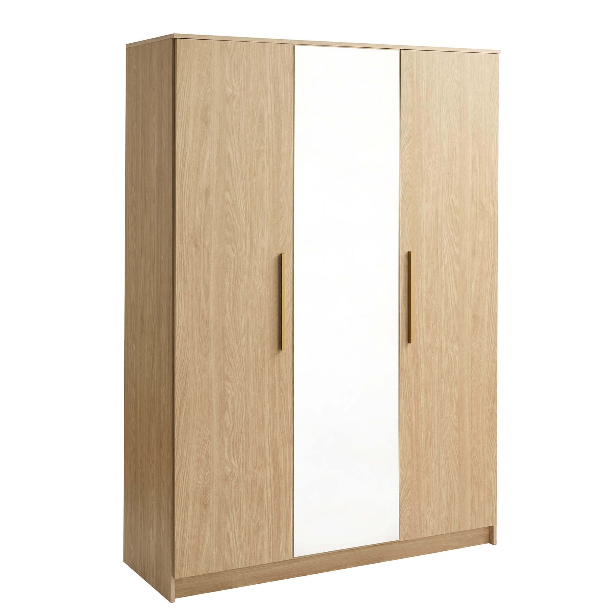 Darcey 3 Door Wardrobe - Light Wood - DUSK