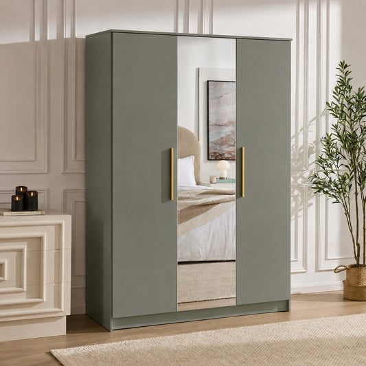 Darcey 3 Door Wardrobe - Misty Green - DUSK