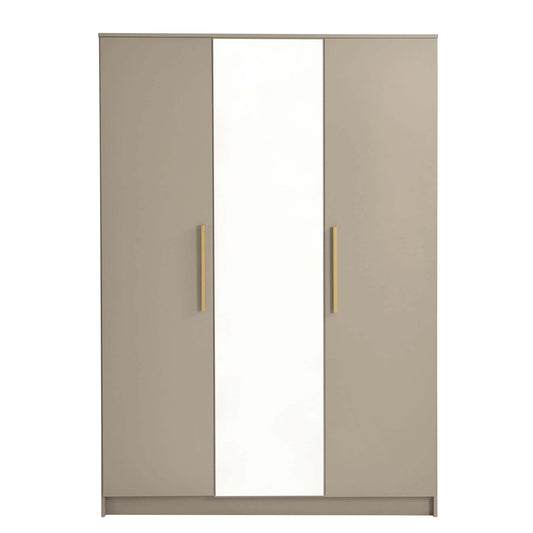 Darcey 3 Door Wardrobe - Taupe - DUSK