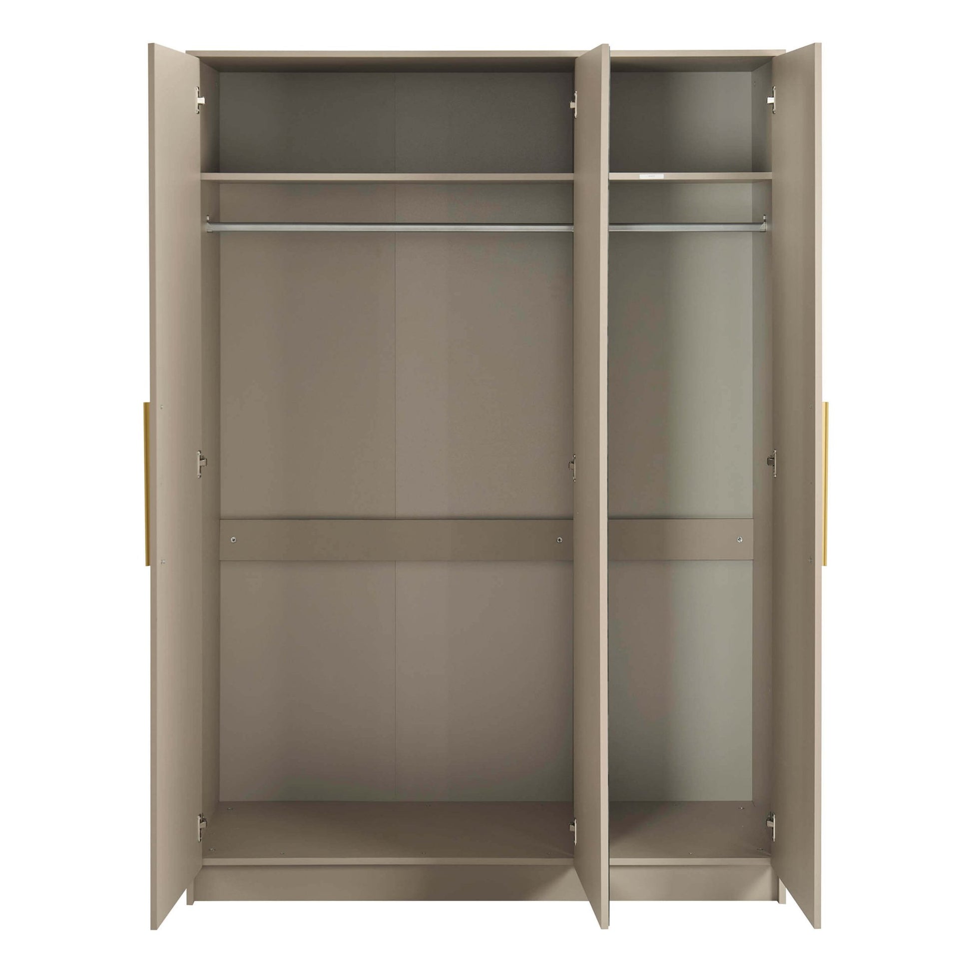 Darcey 3 Door Wardrobe - Taupe - DUSK