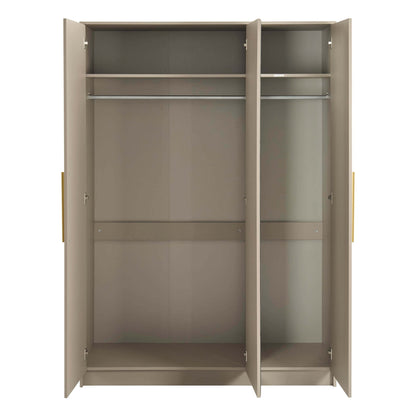 Darcey 3 Door Wardrobe - Taupe - DUSK