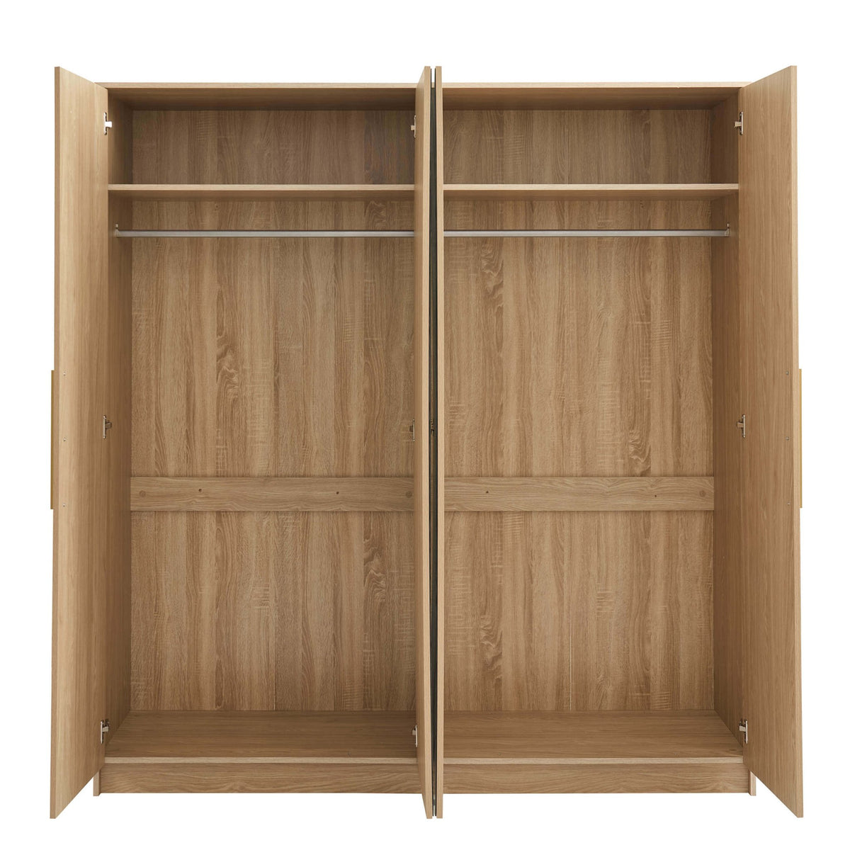 Darcey 4 Door Wardrobe - Light Wood - DUSK