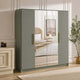 Darcey 4 Door Wardrobe - Misty Green - DUSK