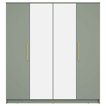 Darcey 4 Door Wardrobe - Misty Green - DUSK
