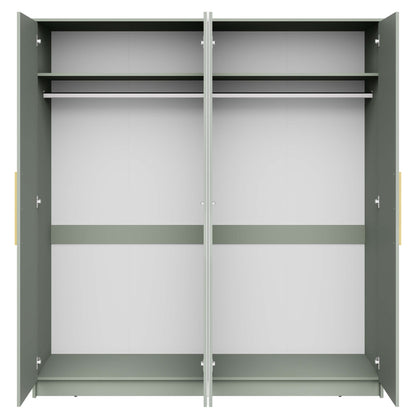 Darcey 4 Door Wardrobe - Misty Green - DUSK