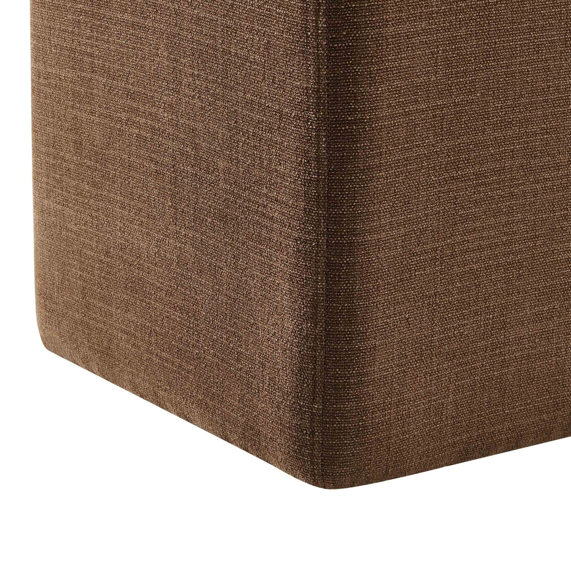 Delilah Pouffe - Chenille Tan - DUSK