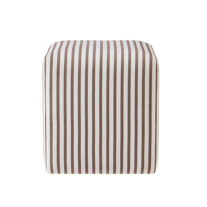 Delilah Pouffe - Chocolate Stripe - DUSK