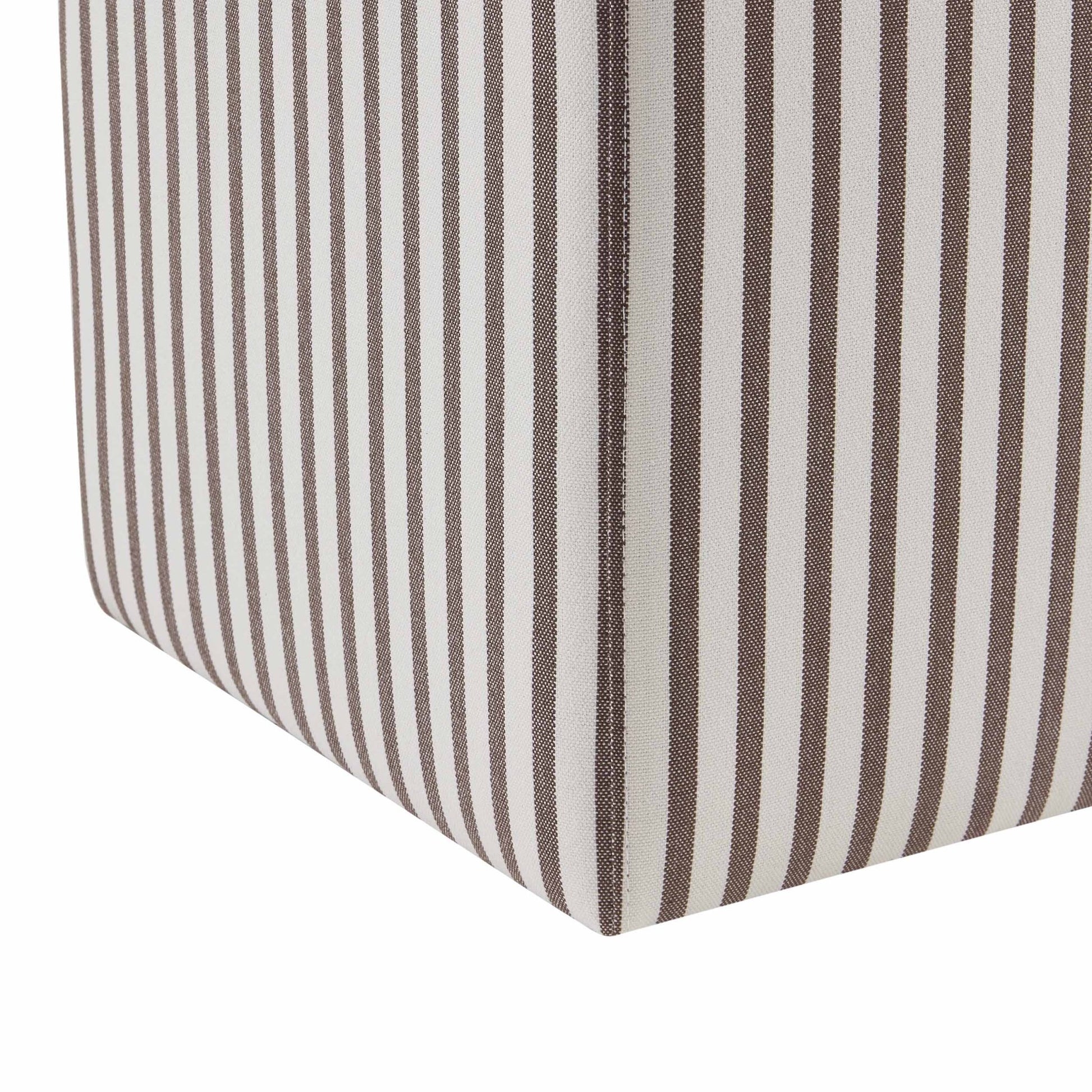 Delilah Pouffe - Chocolate Stripe - DUSK