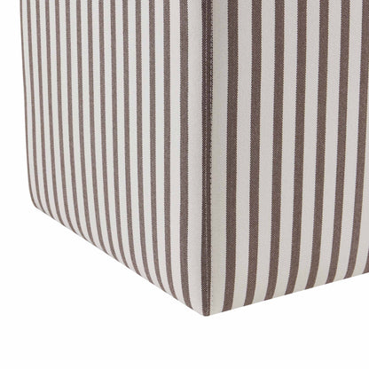 Delilah Pouffe - Chocolate Stripe - DUSK