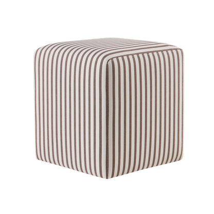 Delilah Pouffe - Chocolate Stripe - DUSK
