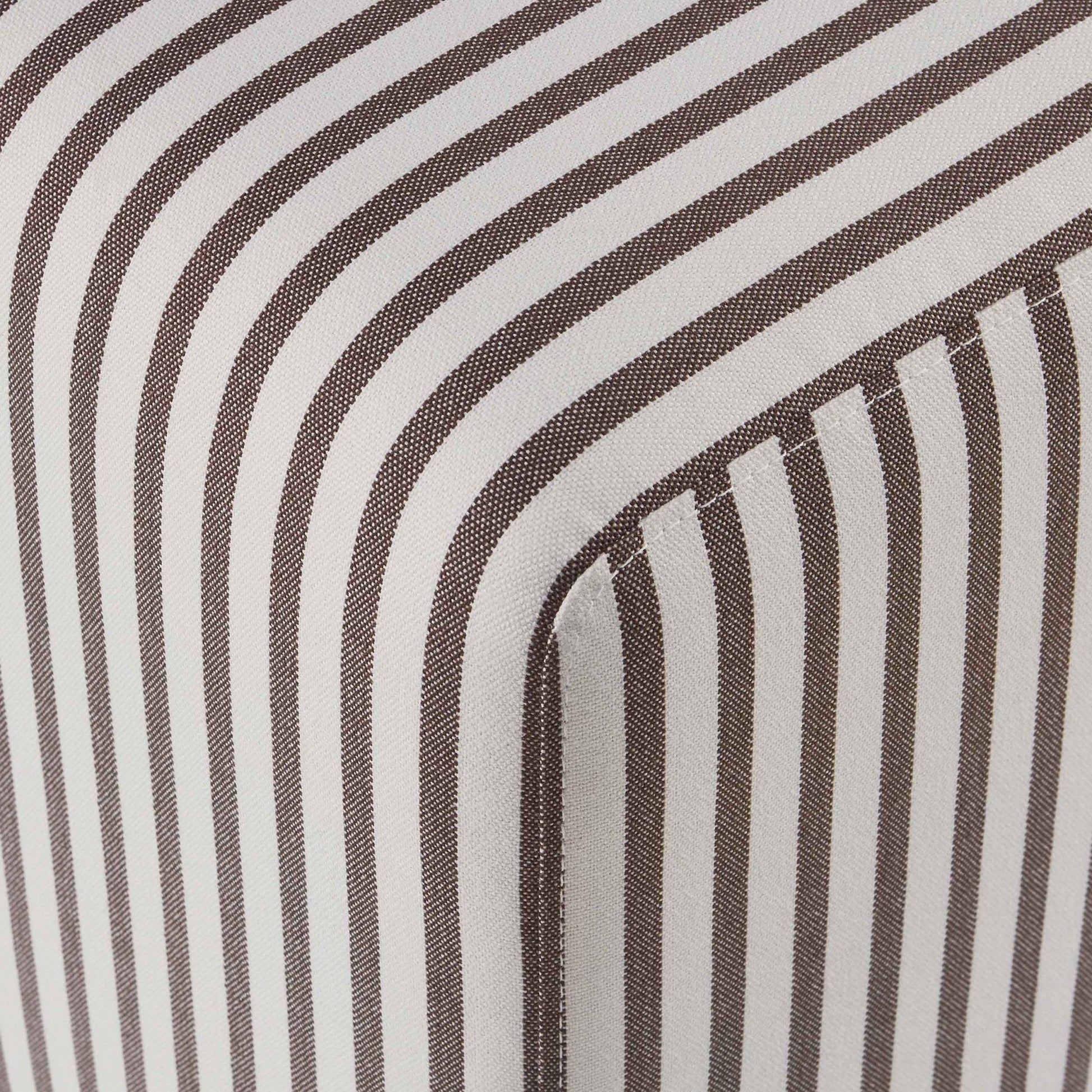 Delilah Pouffe - Chocolate Stripe - DUSK