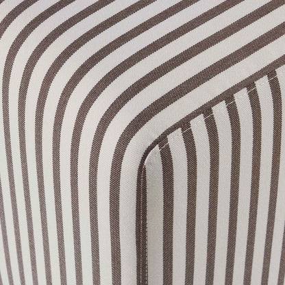 Delilah Pouffe - Chocolate Stripe - DUSK