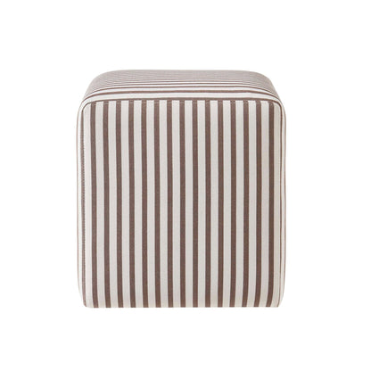 Delilah Pouffe - Chocolate Stripe - DUSK