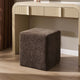 Delilah Pouffe - Textured Cappuccino - DUSK