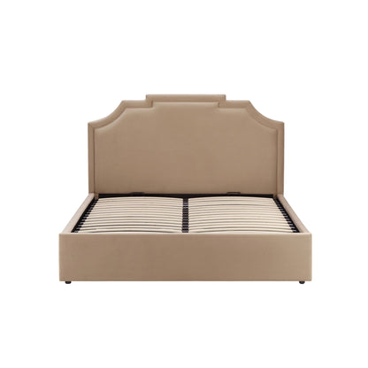 Delphi Ottoman Storage Bed - Latte - DUSK