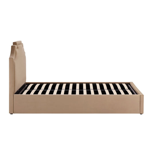 Delphi Ottoman Storage Bed - Latte - DUSK