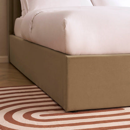 Delphi Ottoman Storage Bed - Latte - DUSK