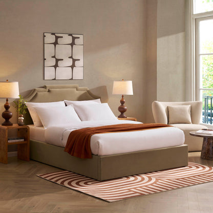 Delphi Ottoman Storage Bed - Latte - DUSK