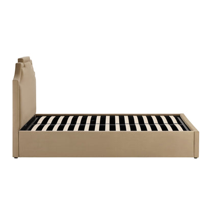 Delphi Ottoman Storage Bed - Latte - DUSK