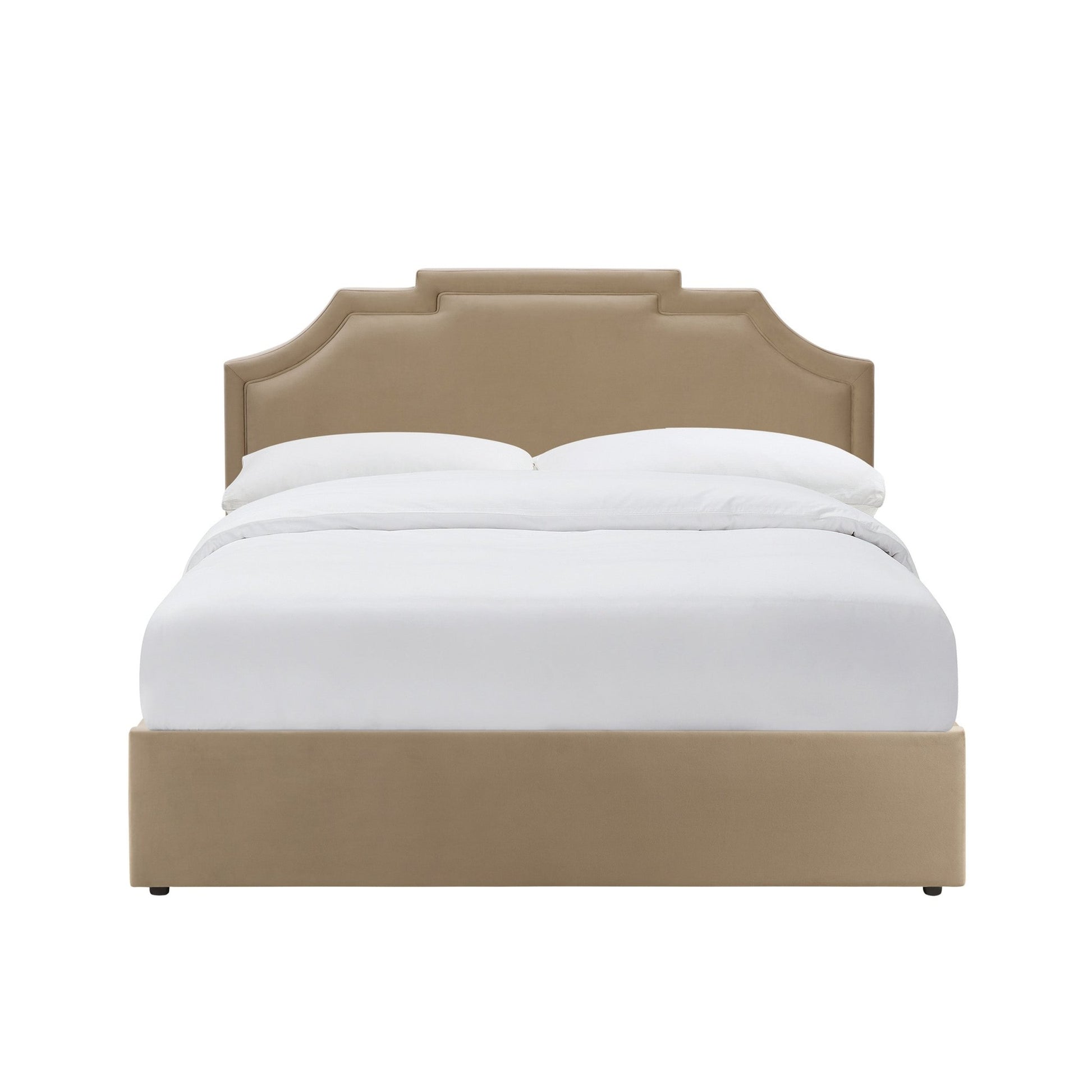 Delphi Ottoman Storage Bed - Latte - DUSK