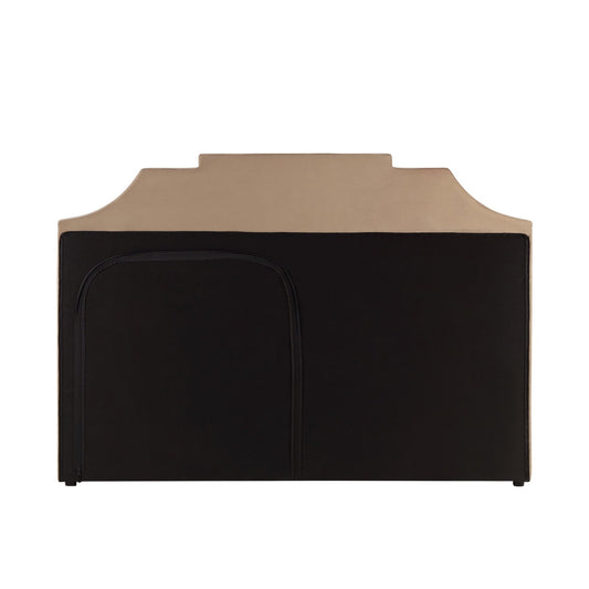 Delphi Ottoman Storage Bed - Latte - DUSK