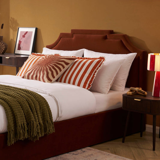 Delphi Ottoman Storage Bed - Terracotta - DUSK