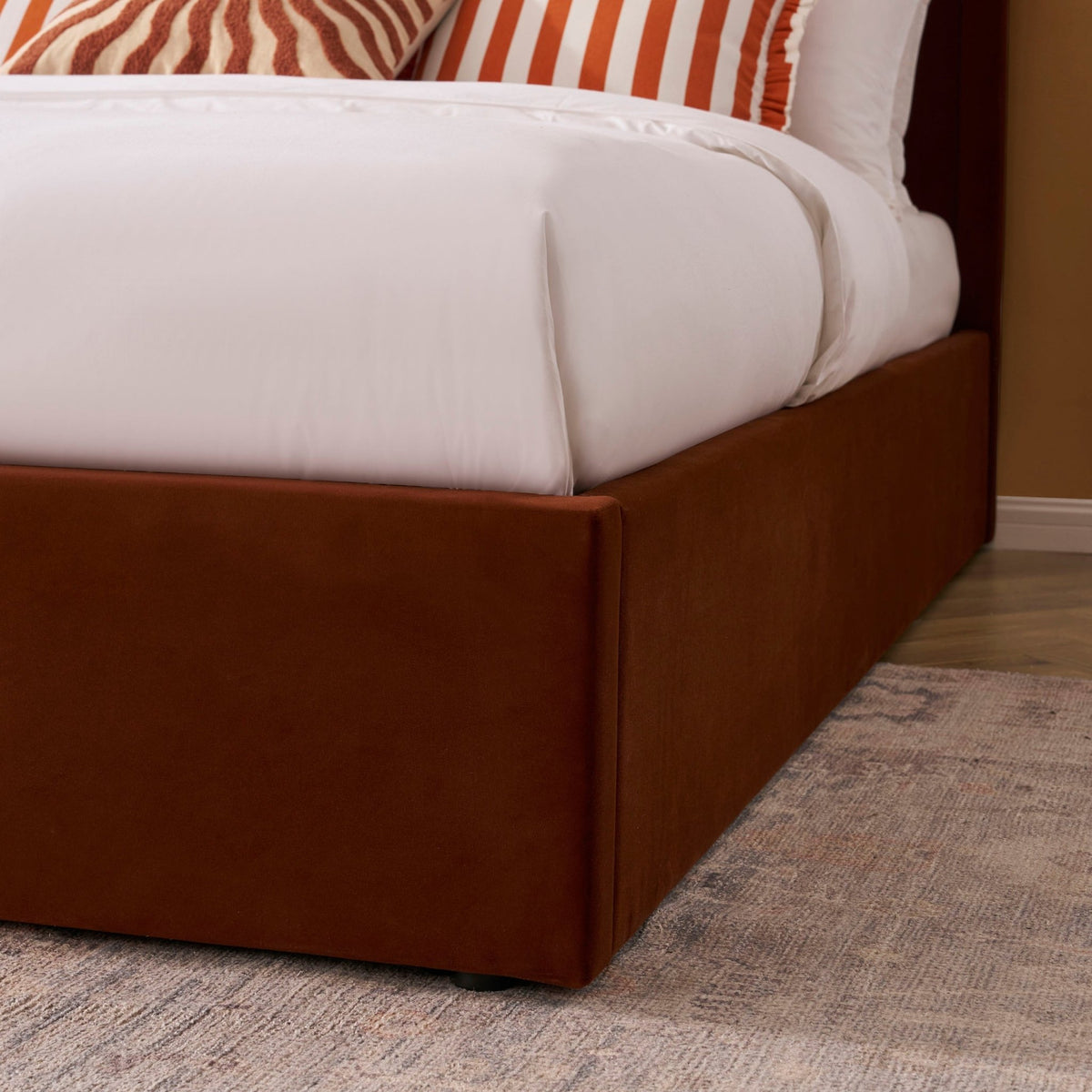 Delphi Ottoman Storage Bed - Terracotta - DUSK