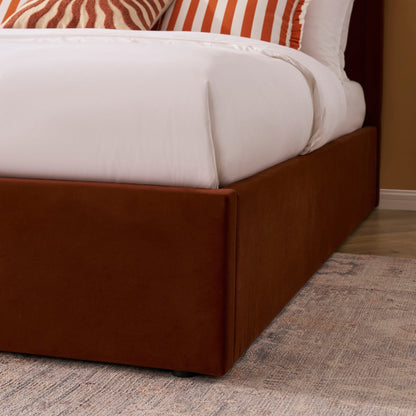 Delphi Ottoman Storage Bed - Terracotta - DUSK