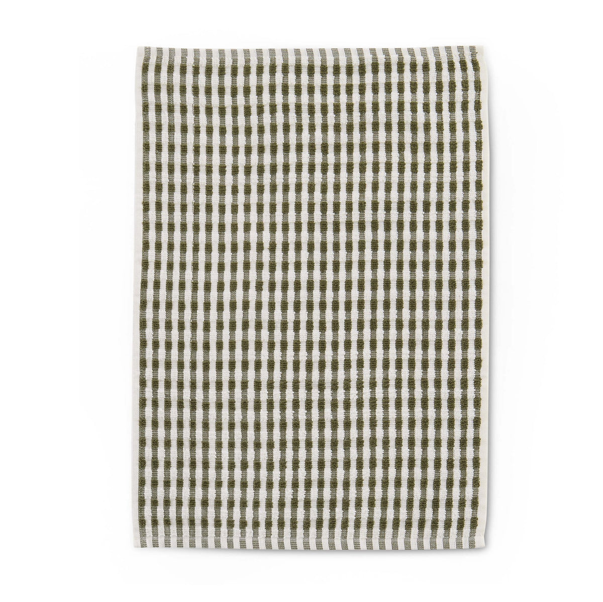 Delphine Waffle Set of 3 Tea Towels - Olive Green - DUSK