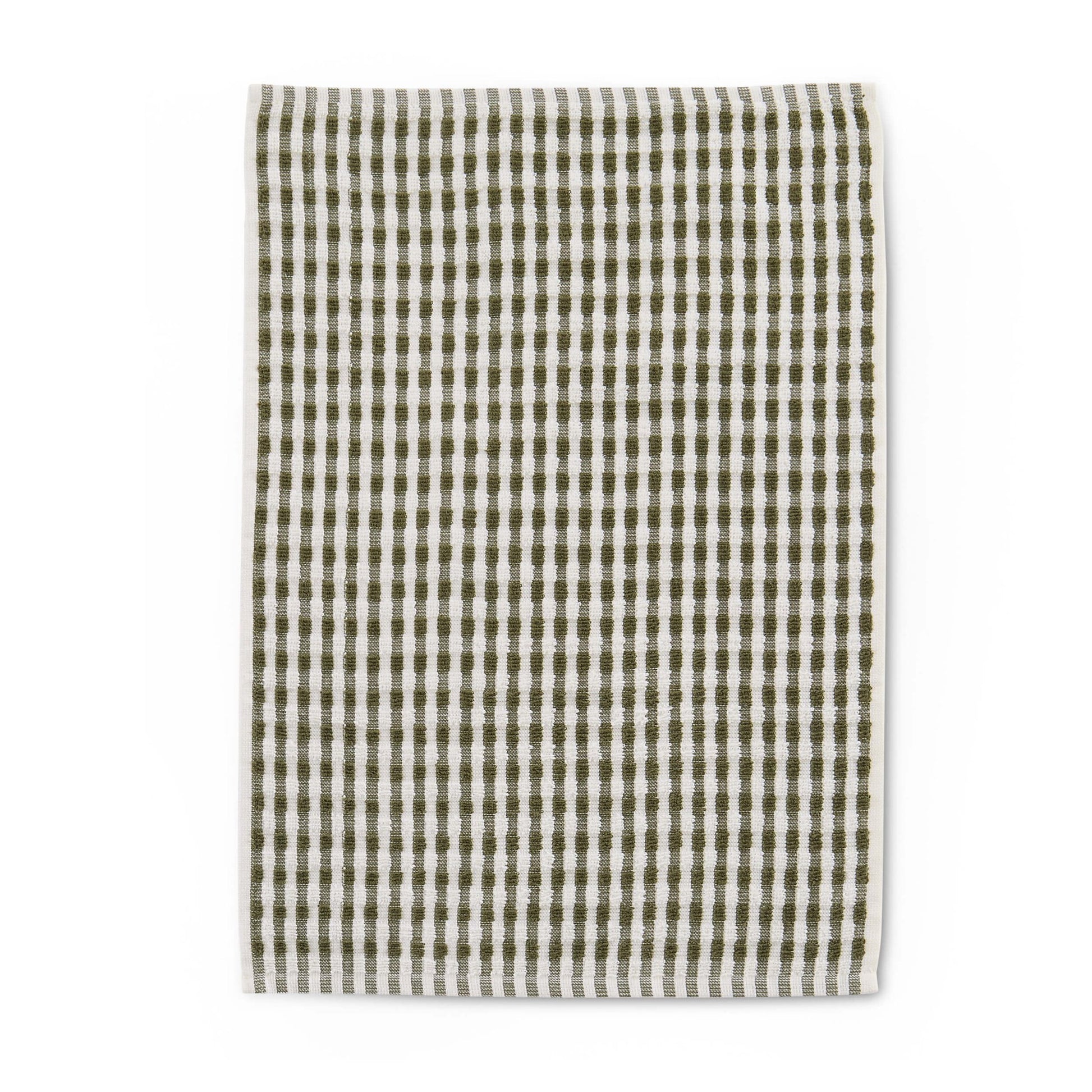 Delphine Waffle Set of 3 Tea Towels - Olive Green - DUSK