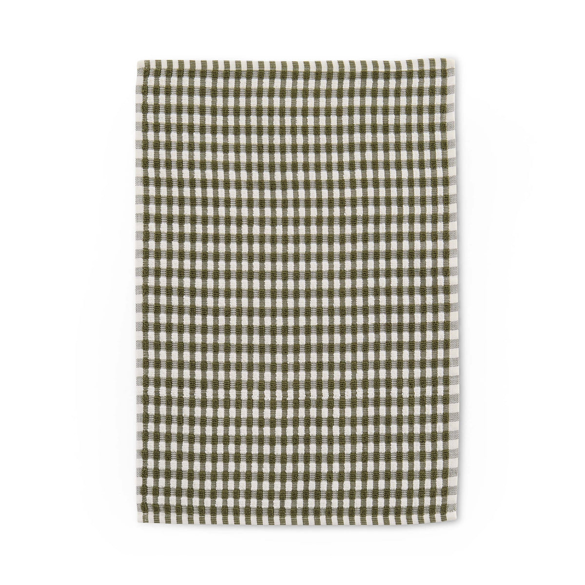 Delphine Waffle Set of 3 Tea Towels - Olive Green - DUSK