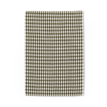 Delphine Waffle Set of 3 Tea Towels - Olive Green - DUSK