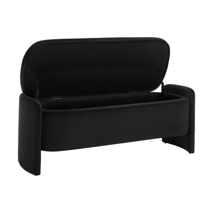 Didsbury Curved Storage Bench - Ink - DUSK