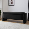 Didsbury Curved Storage Bench - Ink - DUSK