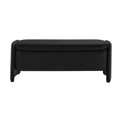 Didsbury Curved Storage Bench - Ink - DUSK