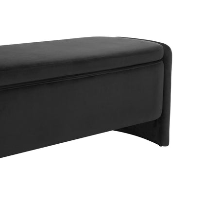 Didsbury Curved Storage Bench - Ink - DUSK